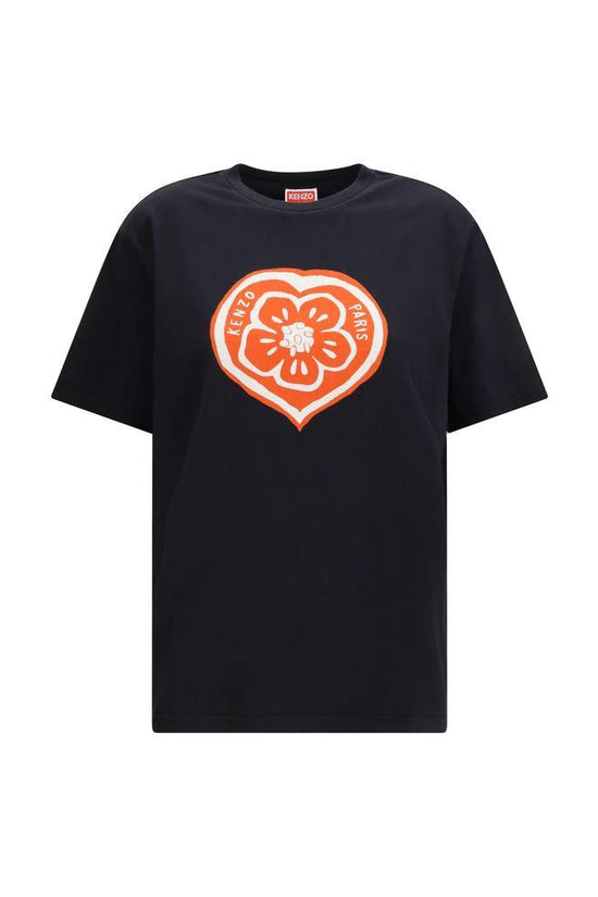 Kenzo Schwarzes Baumwoll-T-Shirt by Kenzo