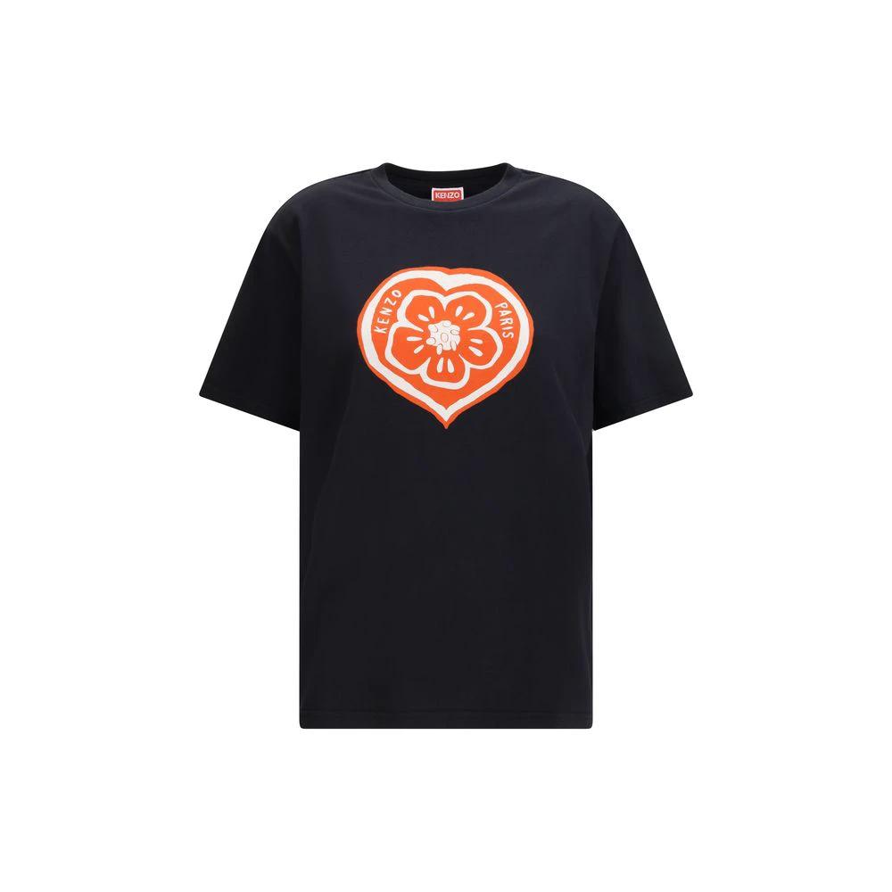 Kenzo Schwarzes Baumwoll-T-Shirt by Kenzo