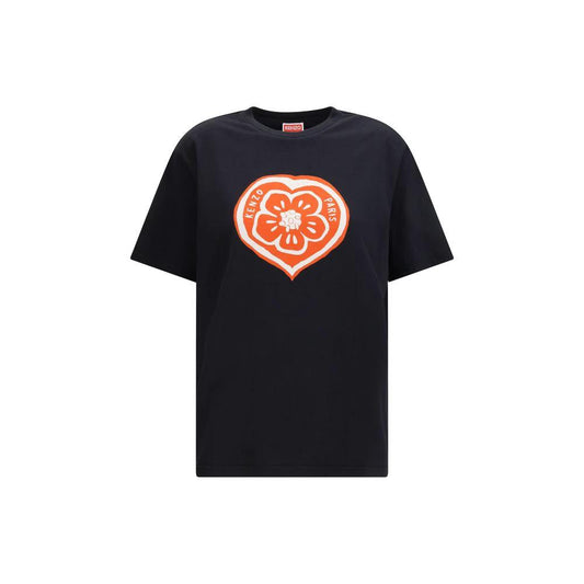 Kenzo Schwarzes Baumwoll-T-Shirt by Kenzo