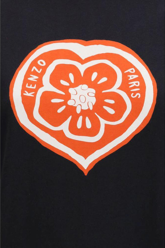 Kenzo Schwarzes Baumwoll-T-Shirt by Kenzo