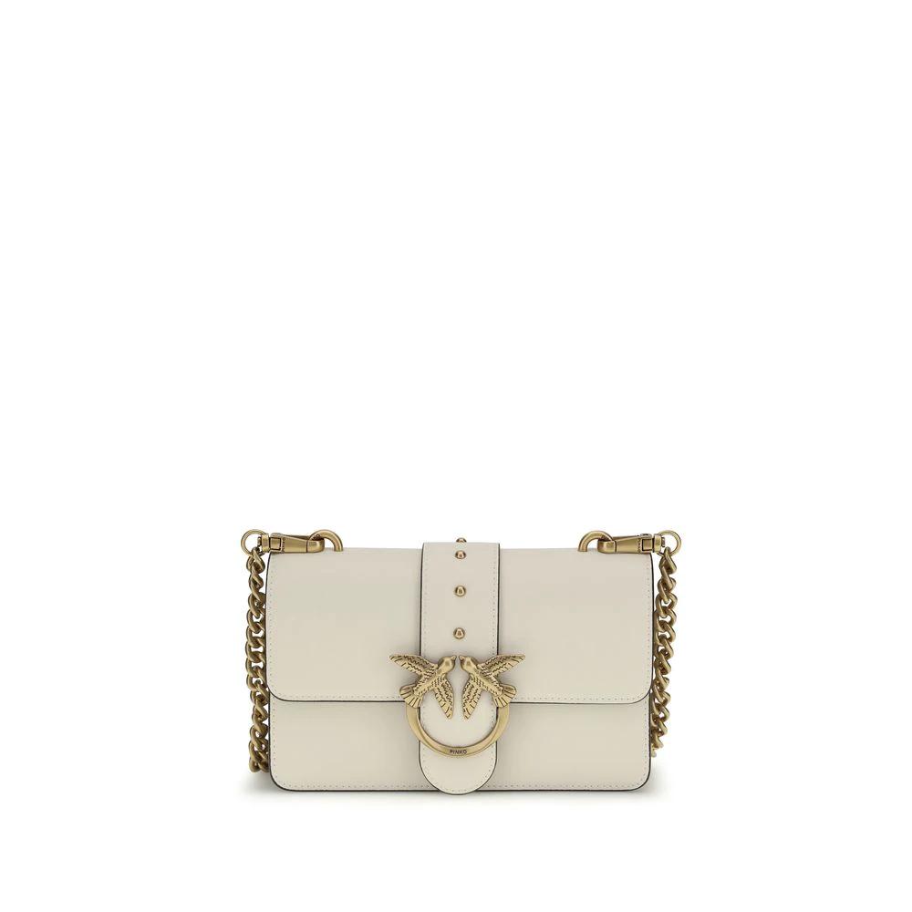 PINKO Beige Kalbsleder Bos Taurus Schultertasche by PINKO