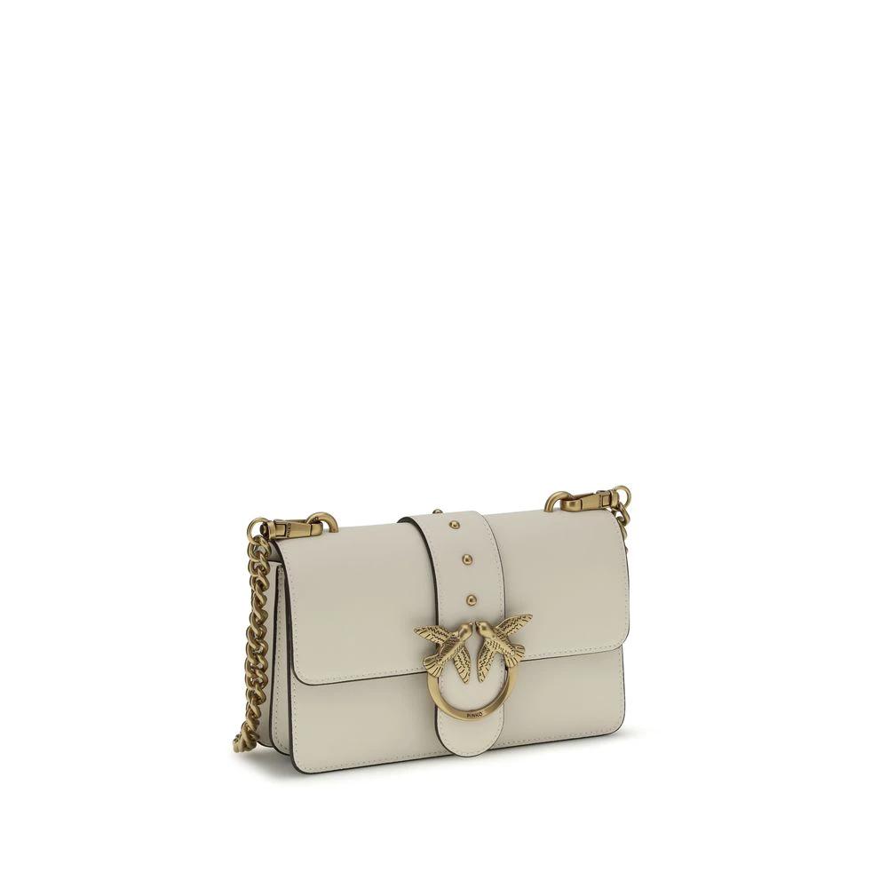 PINKO Beige Kalbsleder Bos Taurus Schultertasche by PINKO
