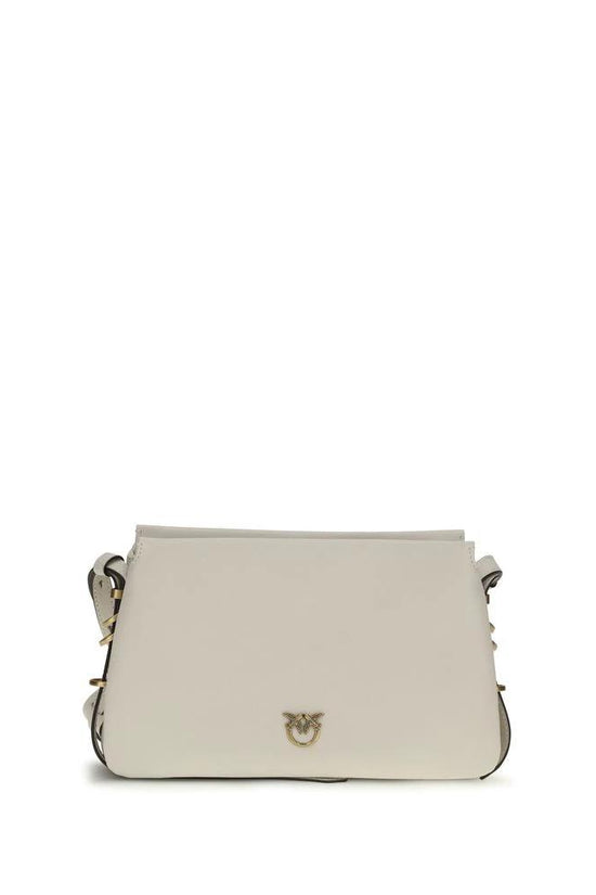 PINKO Weiße Bos Taurus Kalbsleder Schultertasche by PINKO
