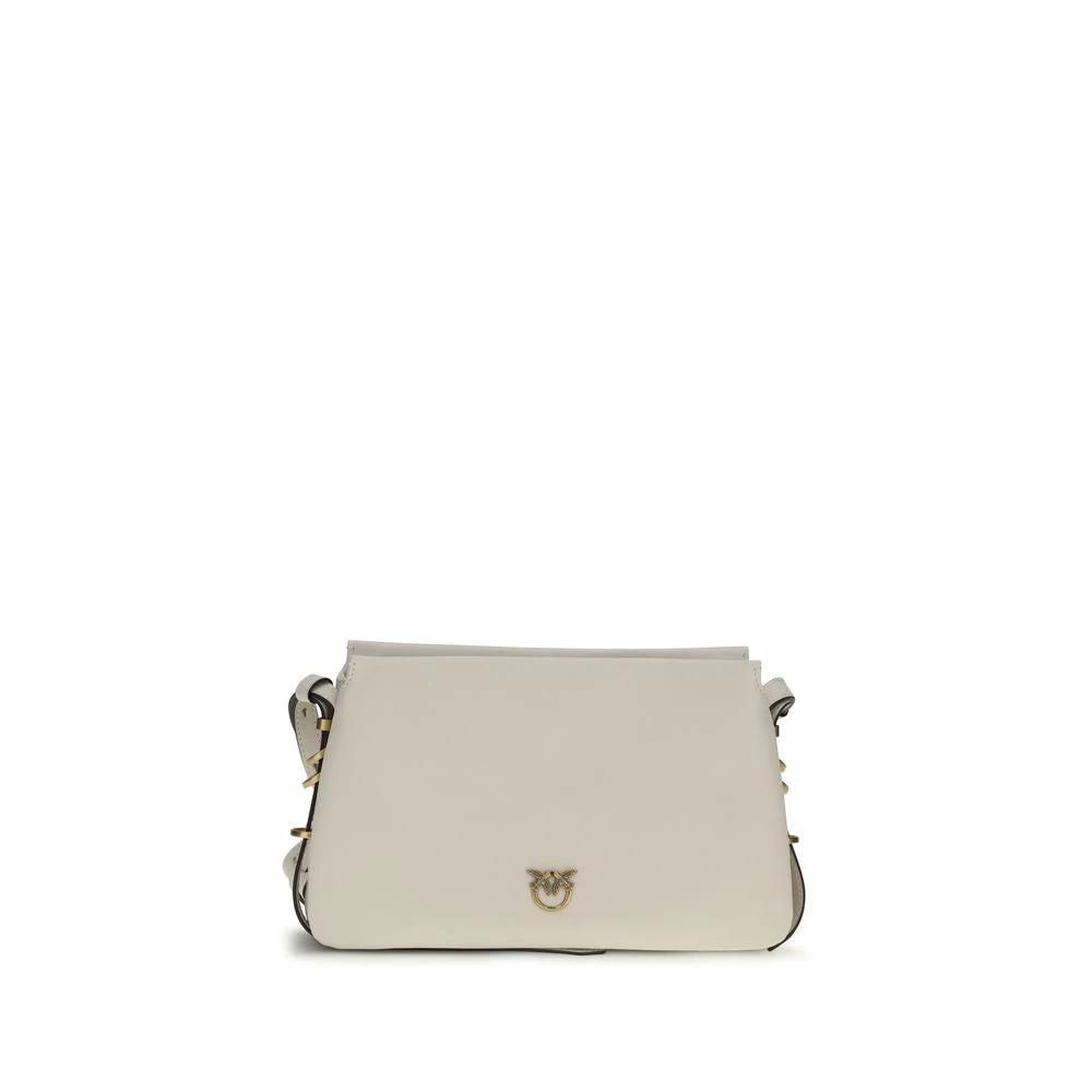 PINKO Weiße Bos Taurus Kalbsleder Schultertasche by PINKO