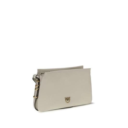PINKO Weiße Bos Taurus Kalbsleder Schultertasche by PINKO