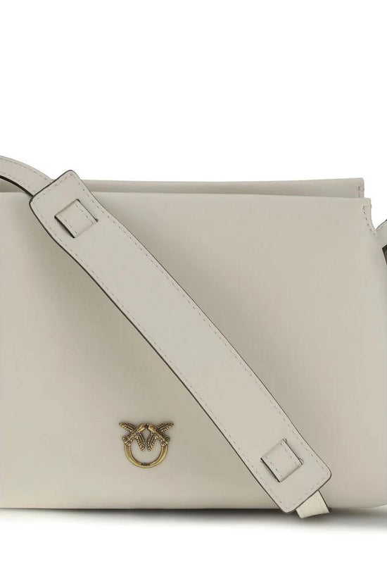PINKO Weiße Bos Taurus Kalbsleder Schultertasche by PINKO