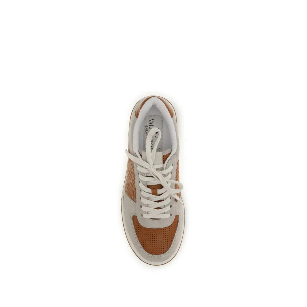 Valentino Garavani Mehrfarbige Bos Taurus Kalbsleder Sneaker by Valentino Garavani