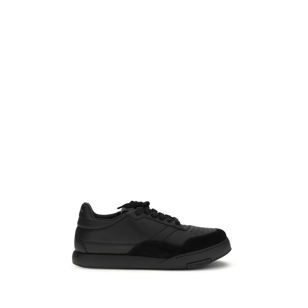Givenchy Schwarze Kalbsleder Bos Taurus Low-Top-Sneaker by Givenchy