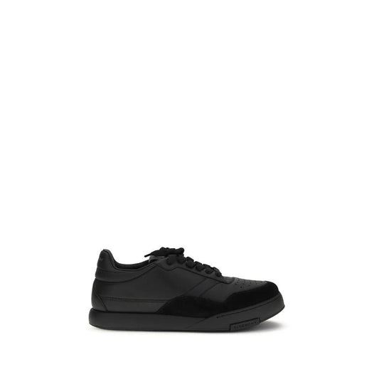 Givenchy Schwarze Kalbsleder Bos Taurus Low-Top-Sneaker by Givenchy