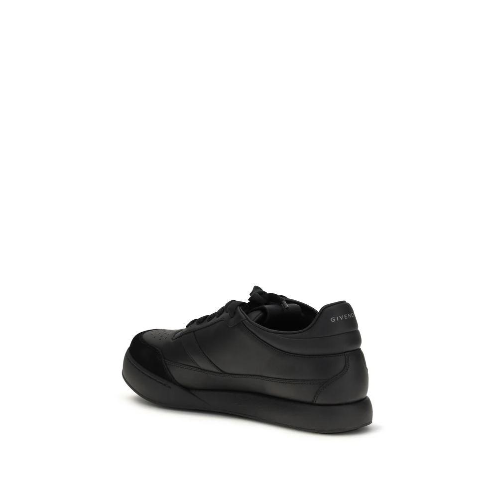 Givenchy Schwarze Kalbsleder Bos Taurus Low-Top-Sneaker by Givenchy