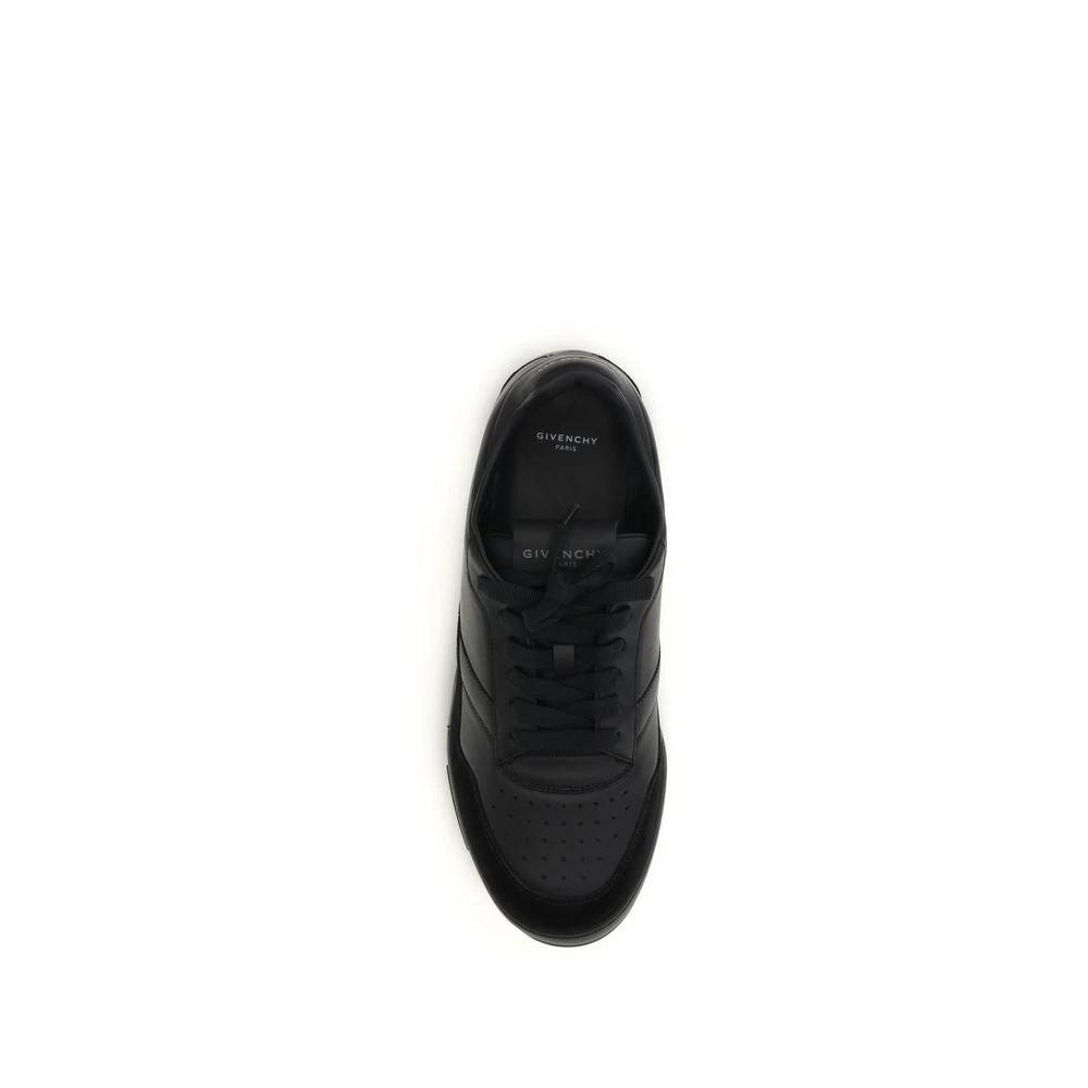 Givenchy Schwarze Kalbsleder Bos Taurus Low-Top-Sneaker by Givenchy