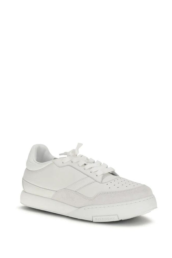 Givenchy Weiße Low-Top-Sneaker aus Kalbsleder Bos Taurus by Givenchy