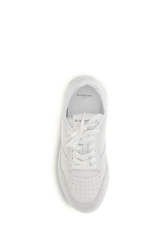 Givenchy Weiße Low-Top-Sneaker aus Kalbsleder Bos Taurus by Givenchy