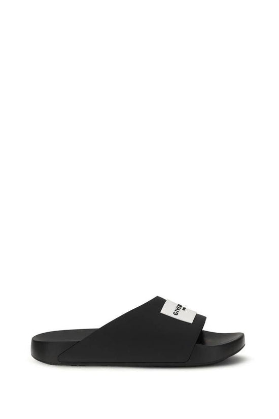Givenchy Schwarze Gummipantoletten by Givenchy
