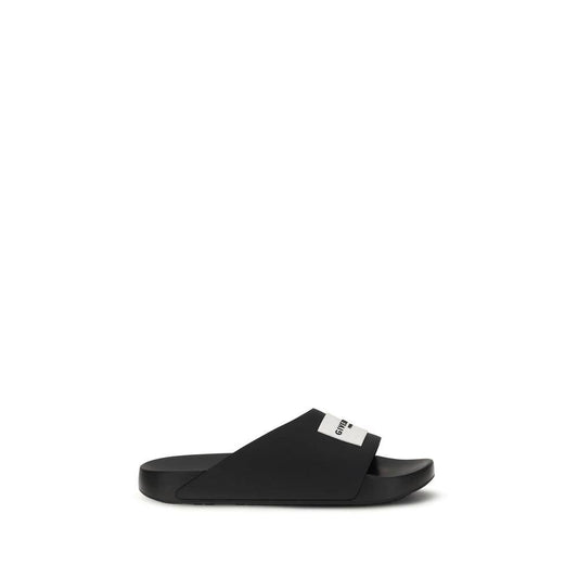 Givenchy Schwarze Gummipantoletten by Givenchy