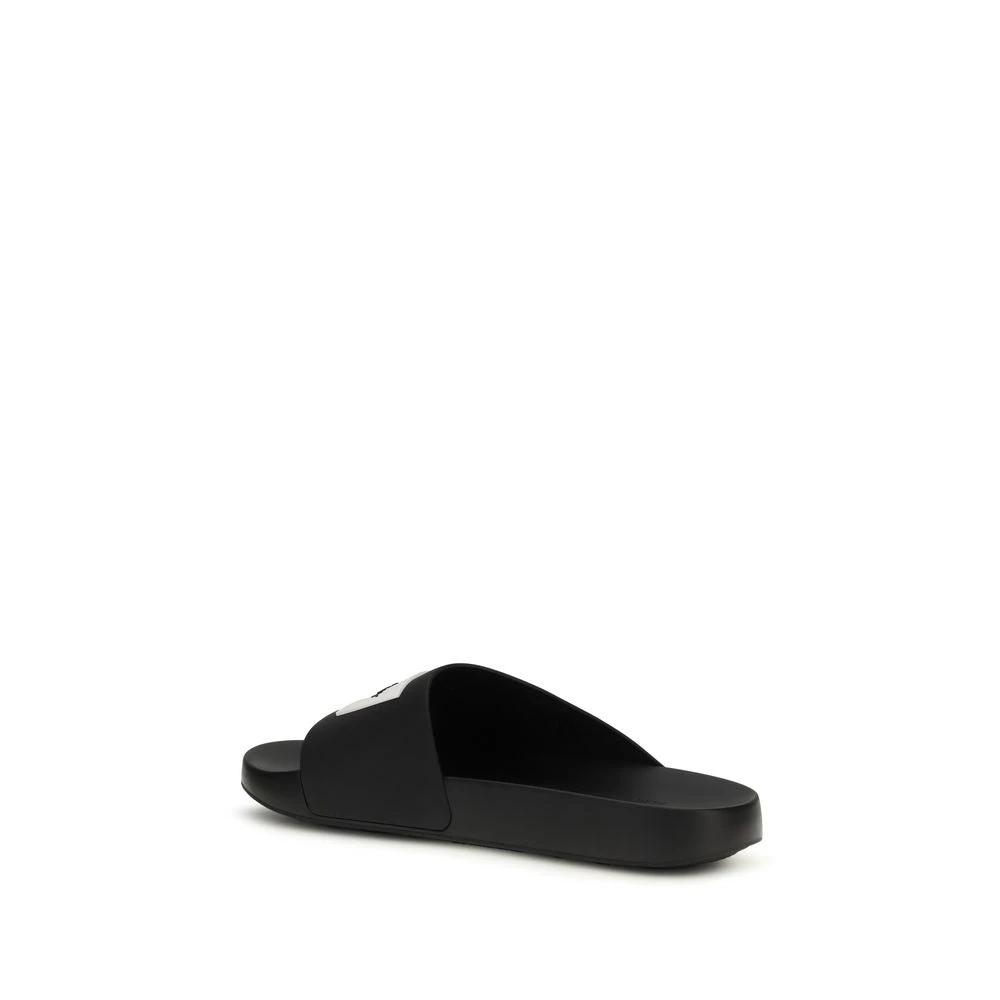Givenchy Schwarze Gummipantoletten by Givenchy
