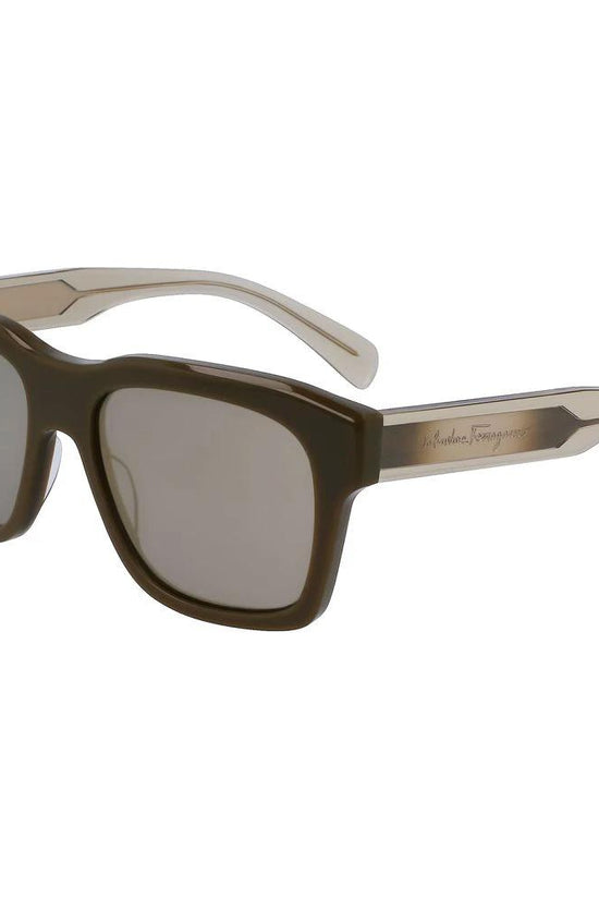 Ferragamo Bicolor Acetate Sunglasses by Ferragamo
