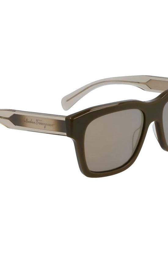 Ferragamo Bicolor Acetate Sunglasses by Ferragamo