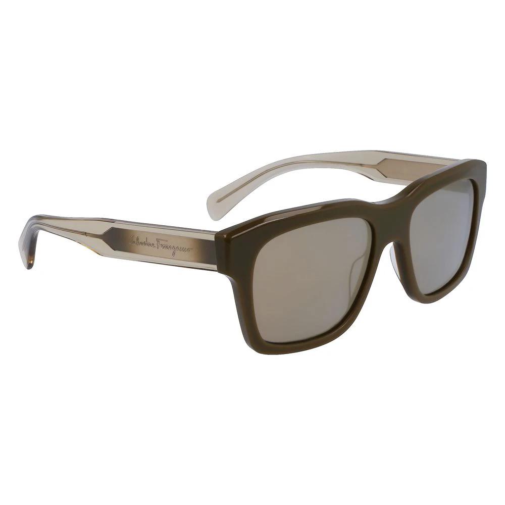 Ferragamo Bicolor Acetate Sunglasses by Ferragamo