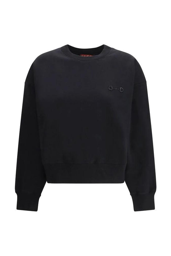Gucci Schwarzer Baumwoll-Sweatshirt by Gucci