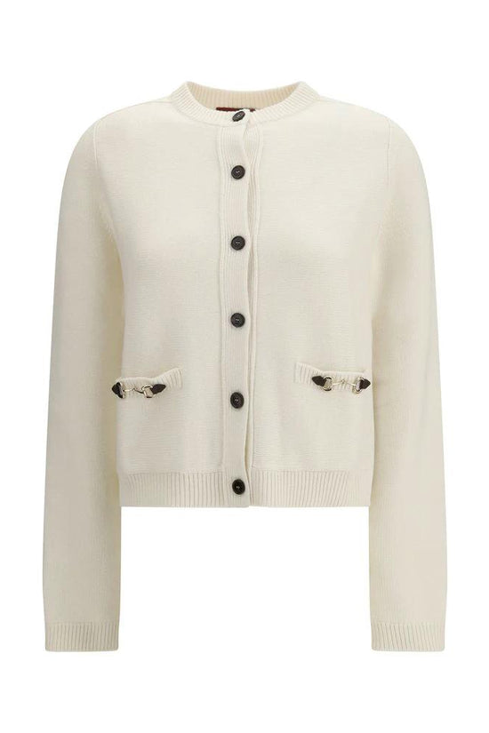Gucci Beige Wollstrickjacke by Gucci
