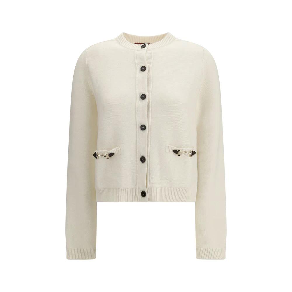 Gucci Beige Wollstrickjacke by Gucci