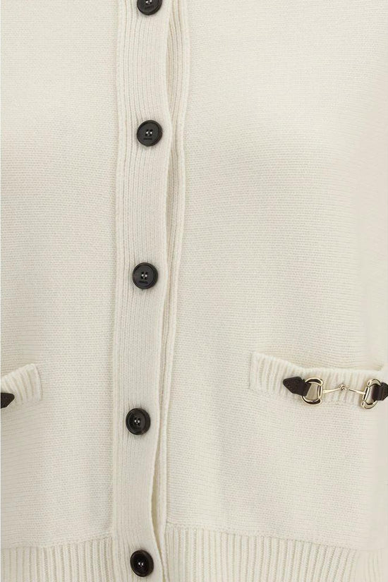Gucci Beige Wollstrickjacke by Gucci