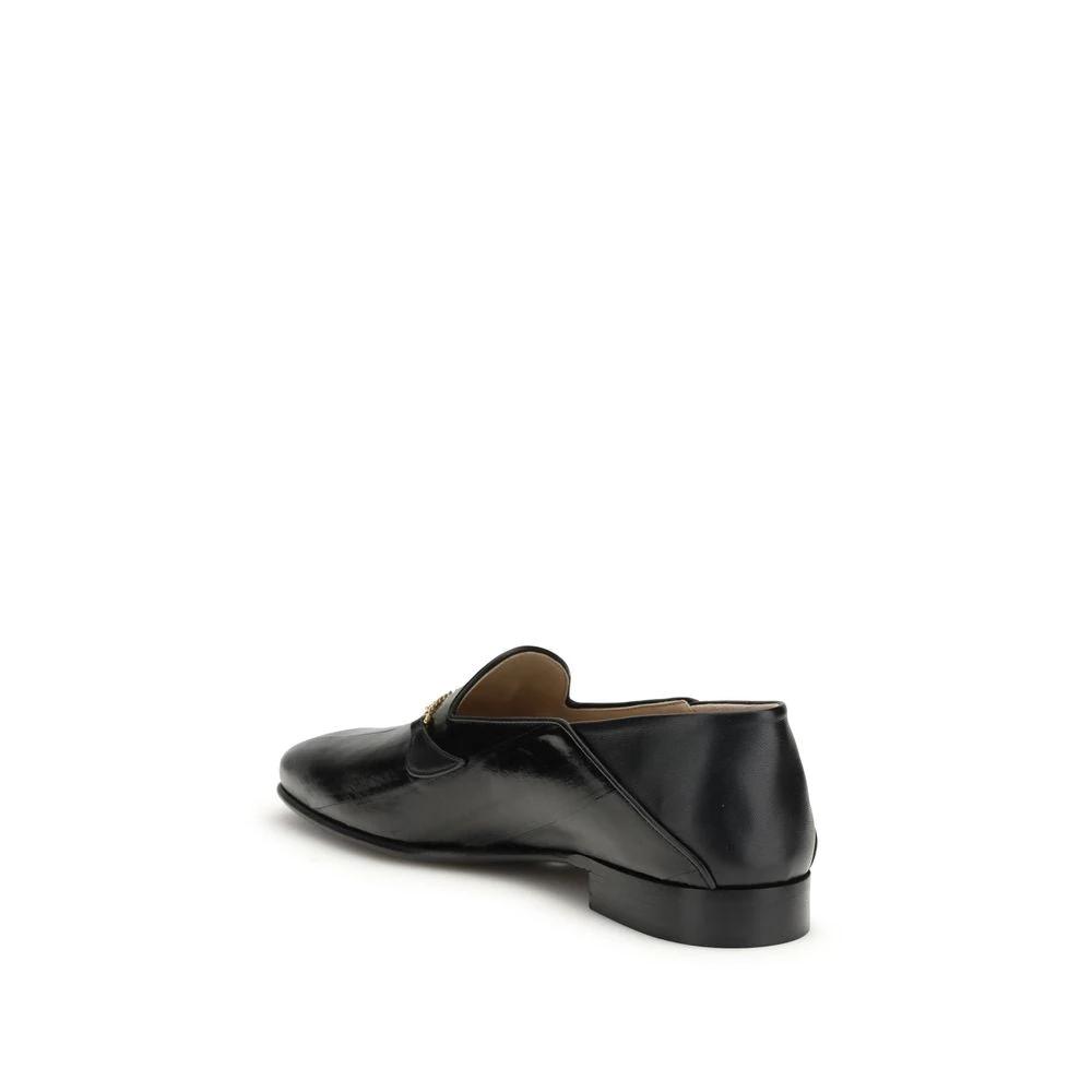 Valentino Garavani Schwarze Hagfisch-Slipper by Valentino Garavani