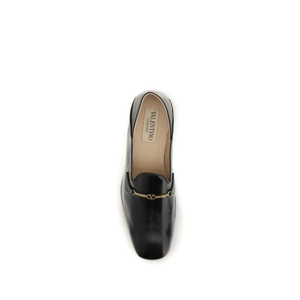 Valentino Garavani Schwarze Hagfisch-Slipper by Valentino Garavani