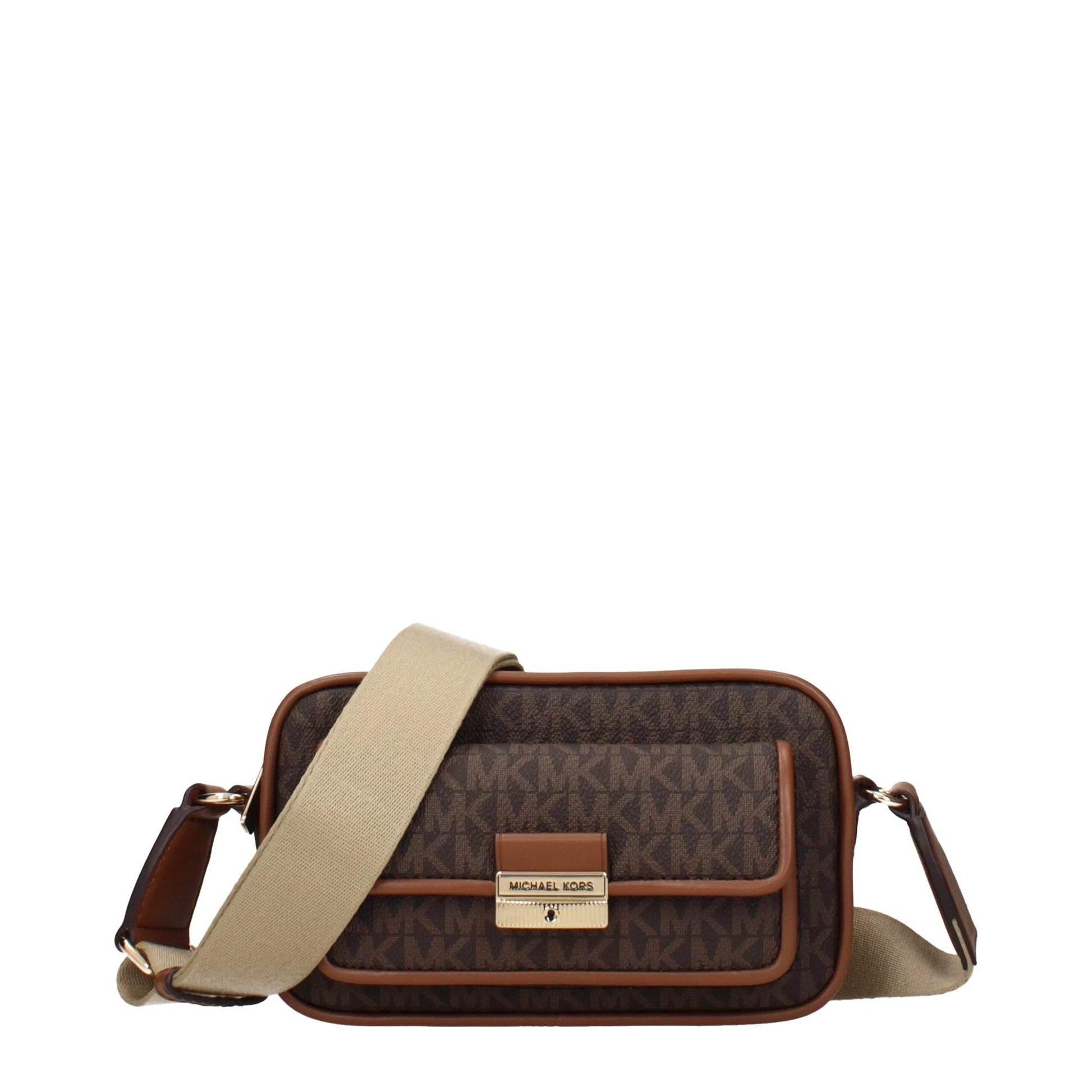 Michael Kors Braune Umhängetasche aus Stoff by Michael Kors