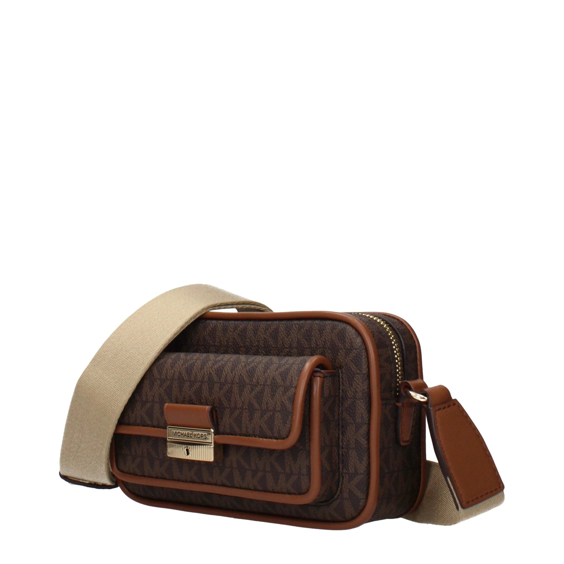 Michael Kors Braune Umhängetasche aus Stoff by Michael Kors