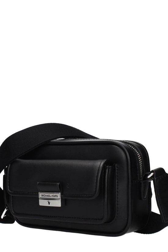 Michael Kors Schwarze Leder Umhängetasche by Michael Kors