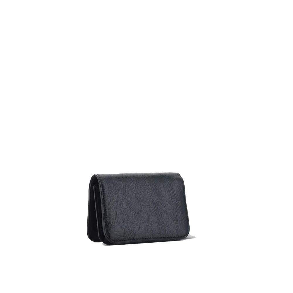 Balenciaga Schwarzer Kartenhalter aus Lammleder by Balenciaga