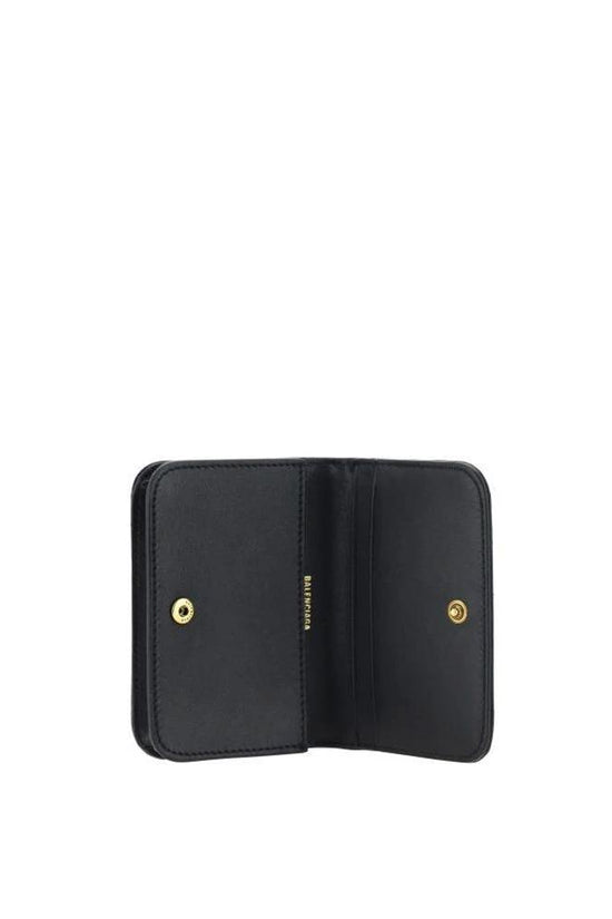 Balenciaga Schwarzer Kartenhalter aus Lammleder by Balenciaga