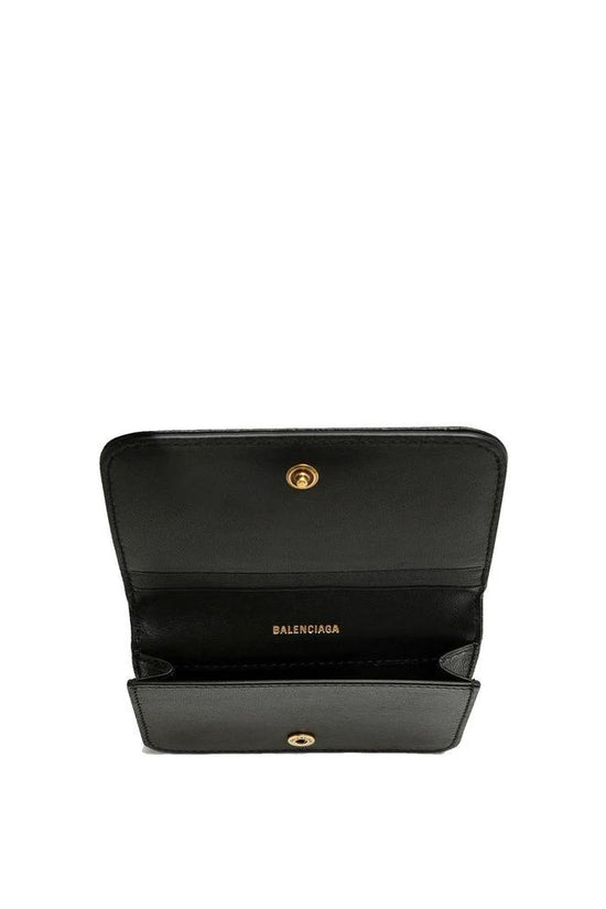 Balenciaga Schwarzer Kartenhalter aus Lammleder by Balenciaga