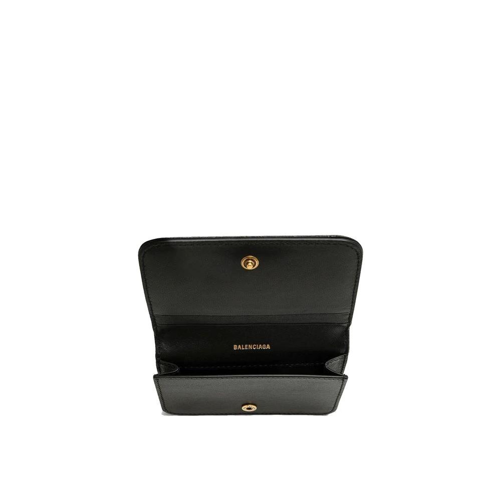 Balenciaga Schwarzer Kartenhalter aus Lammleder by Balenciaga