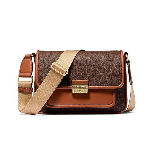 Michael Kors Braune Canvas Umhängetasche by Michael Kors