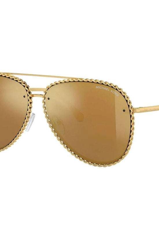 Michael Kors Sonnenbrille aus goldfarbenem Metall by Michael Kors