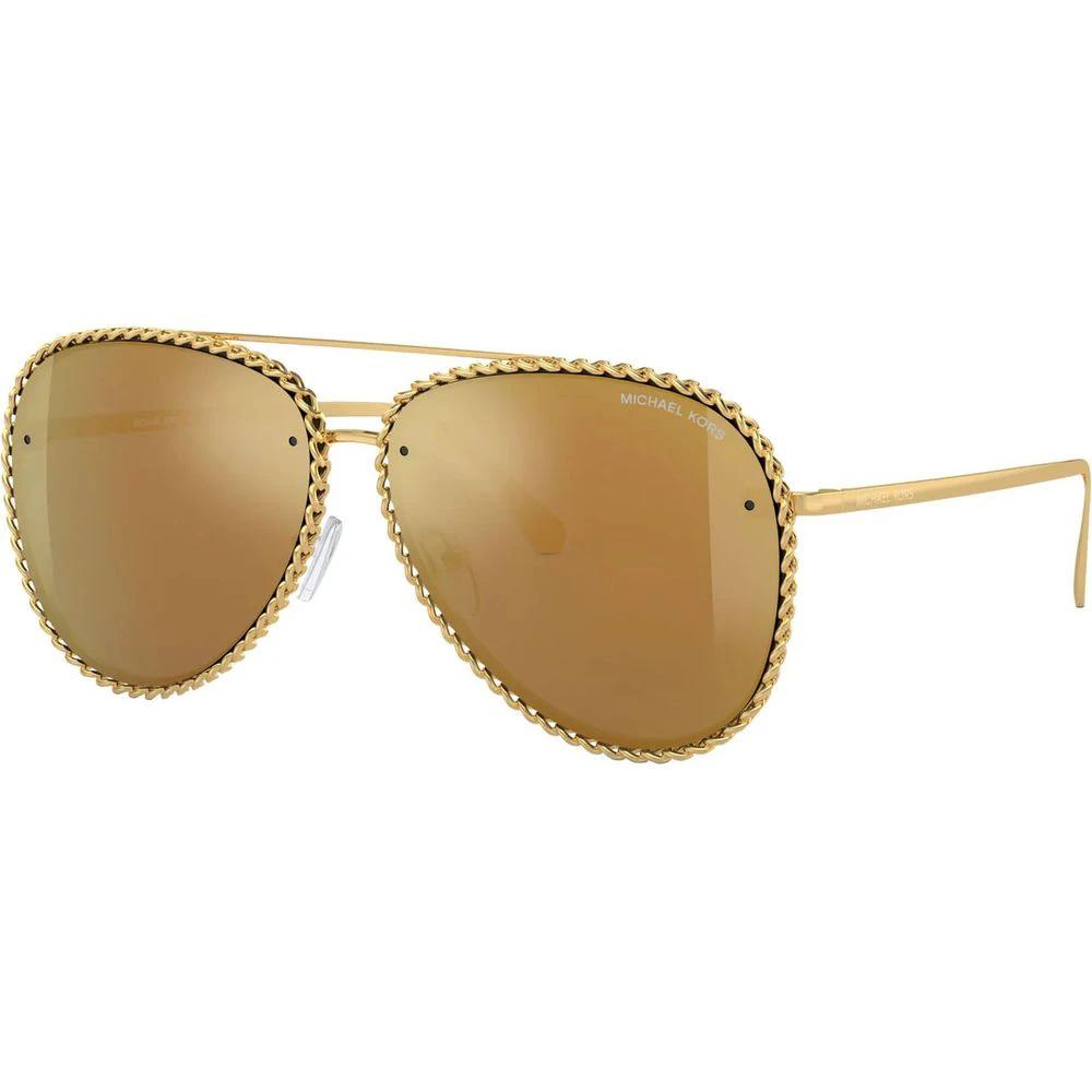 Michael Kors Sonnenbrille aus goldfarbenem Metall by Michael Kors
