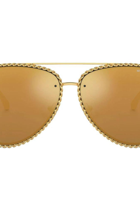 Michael Kors Sonnenbrille aus goldfarbenem Metall by Michael Kors