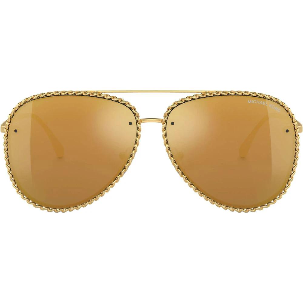 Michael Kors Sonnenbrille aus goldfarbenem Metall by Michael Kors