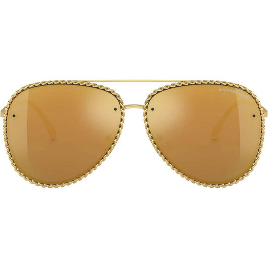 Michael Kors Sonnenbrille aus goldfarbenem Metall by Michael Kors