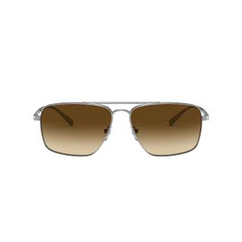 Versace Graue Sonnenbrille aus Metall by Versace