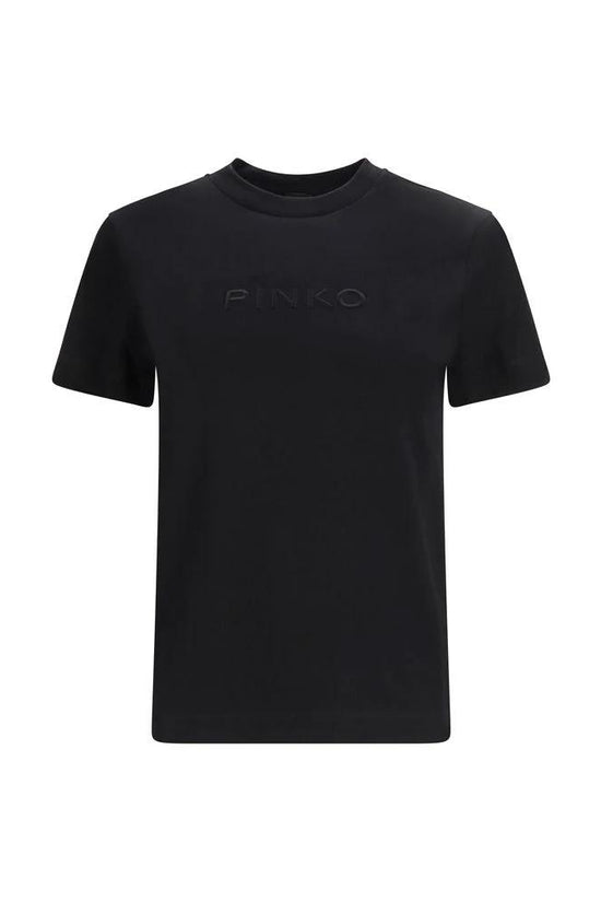PINKO Schwarzes Baumwoll-T-Shirt by PINKO