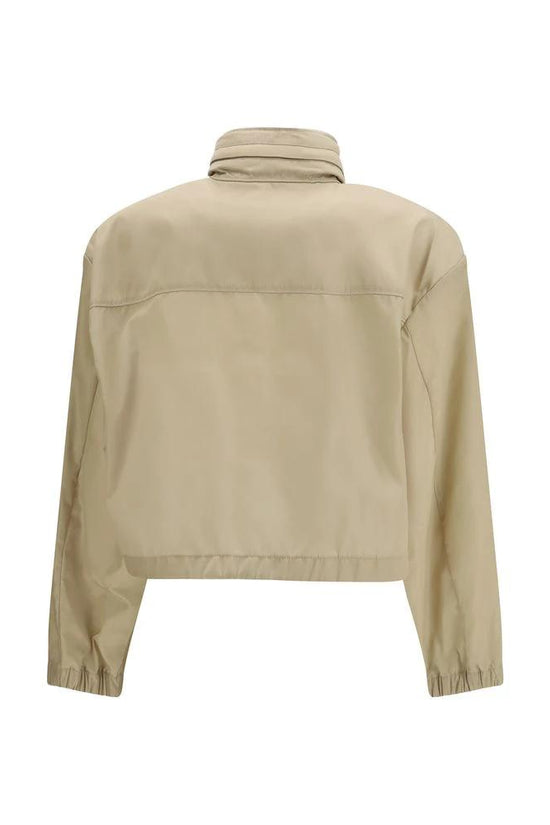 Prada Beige Jacke aus recyceltem Polyamid by Prada