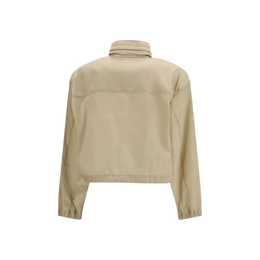 Prada Beige Jacke aus recyceltem Polyamid by Prada