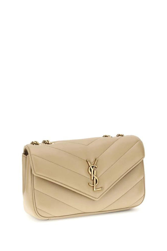 Saint Laurent Beige Lamm Ovis Aries Aries Schultertasche by Saint Laurent