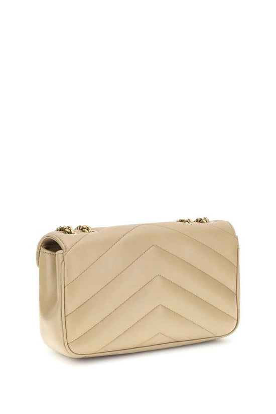 Saint Laurent Beige Lamm Ovis Aries Aries Schultertasche by Saint Laurent