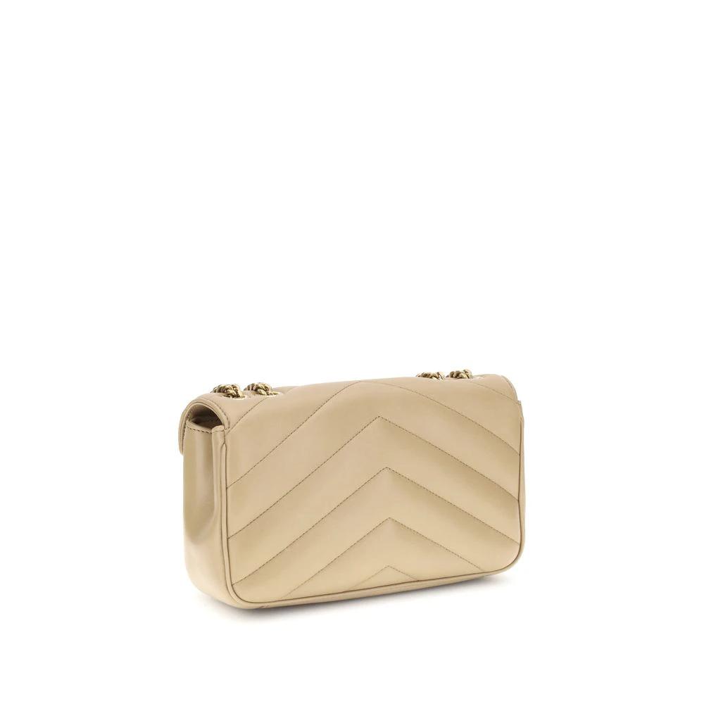 Saint Laurent Beige Lamm Ovis Aries Aries Schultertasche by Saint Laurent