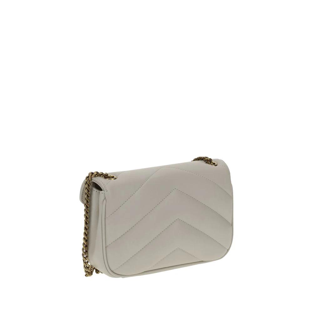 Saint Laurent Weiße Lammleder Schultertasche Ovis Aries Aries by Saint Laurent